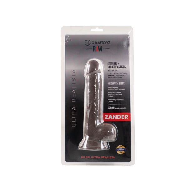 Dildo ultra realista Zander 21.5 cm - Imagen 4