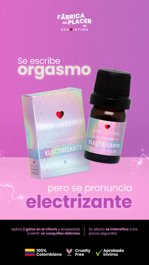 Lubricante Multiorgasmico ELECTRIZANTE Sen Intimo - Imagen 2