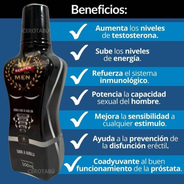 Potenciador Sexual Berpen For Men 500ml - Imagen 2