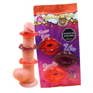 Anillo De Goma Gummies Viking Besos X 3